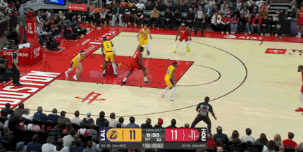 火箭vs湖人卡位战：东契奇36分难救主 湖人6连胜