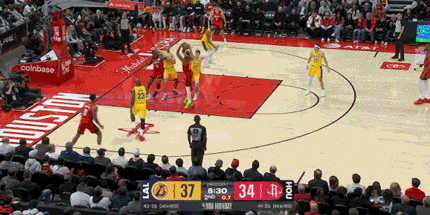 火箭vs湖人卡位战：东契奇36分难救主 湖人6连胜