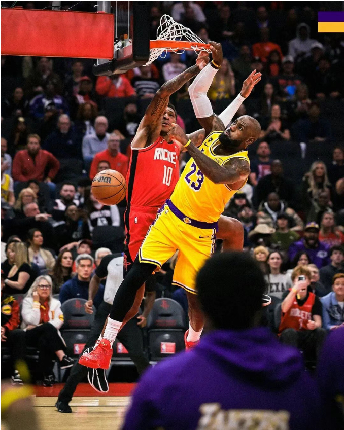 火箭vs湖人卡位战：东契奇36分难救主 湖人6连胜